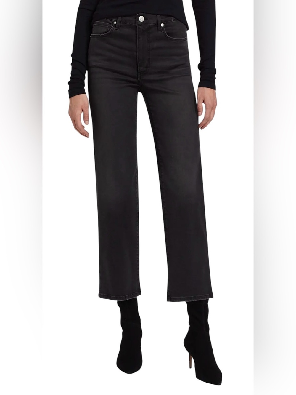 FRAME Denim Le Sleek Straight Leg High Rise Cropped Jeans | Kerry | Size 26